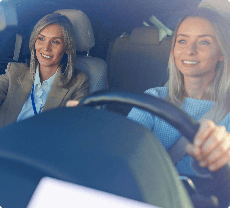 Women Giving Road Test in Edmonton